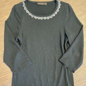 The Limited top with sheer 3/4 sleeves